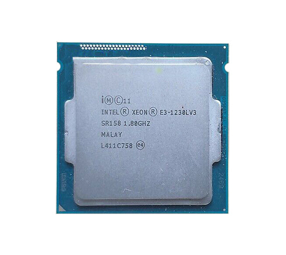 SR158 - Intel Xeon Quad Core E3-1230LV3 1.8GHz 8MB L3 Cache 5GT/s DMI Speed Socket FCLGA1150 22NM 25W Processor