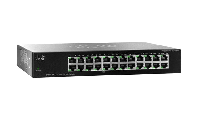 SR224T - Cisco SF100-24 24-Ports RJ-45 L2 Unmanaged Switch