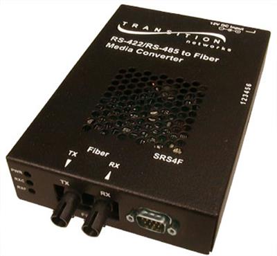SRS4F3111-100 Transition DB-9 1.2 Kilometers/0.7 Miles to 1300 NM Multi-Mode (ST) 2 Kilometers/1.2 Miles for RS422/485 Stand-Alone Media Converter