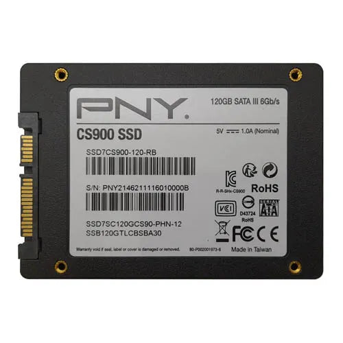 SSD7CS900-120-RB PNY CS900 Series 120GB Triple-Level Cell SATA 6Gb/s 2.5-inch Solid State Drive