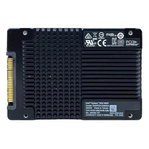 SSDPE21D280GAX1 Intel Optane 900P 280GB 3D XPoint PCI Express 3.0 x4 NVMe U.2 2.5-Inch Solid State Drive