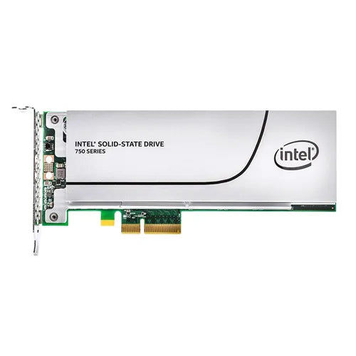 SSDPEDMW400G4 Intel 750 400GB Multi-Level Cell PCI Express 3.0 x4 NVMe HHHL Add in Card Solid State Drive