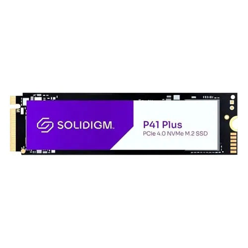 SSDPFKNU512GZX1 Solidigm P41 Plus Series 512GB Quad-Level Cell PCI Express NVMe 4.0 x4 M.2 2280 Solid State Drive