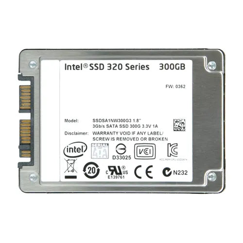 SSDSA1NW300G3 Intel 320 300GB Multi-Level Cell SATA 3Gb/s 1.8-Inch Solid State Drive