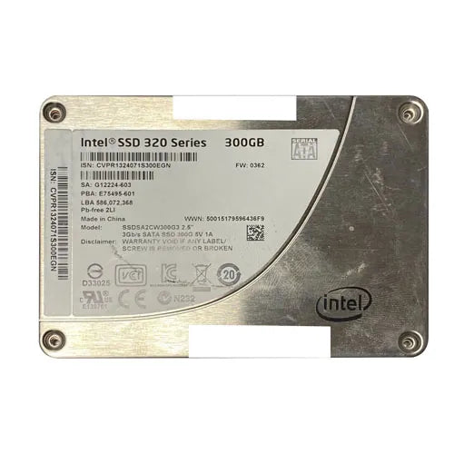 SSDSA2CW300G3 Intel 320 300GB Multi-Level Cell SATA 3Gb/s 2.5-Inch Solid State Drive