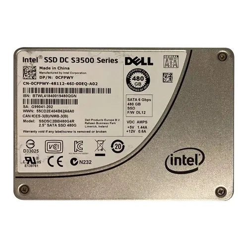 SSDSC2BB480G4R1 Intel DC S3500 480GB Multi-Level Cell SATA 6Gb/s 2.5-Inch Solid State Drive