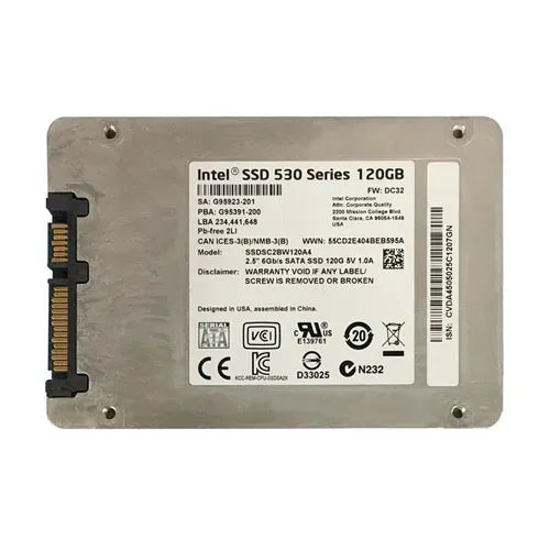 SSDSC2BW120A4 Intel 530 120GB Multi-Level Cell SATA 6Gb/s 2.5-Inch Solid State Drive