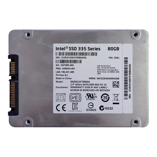 SSDSC2CT080A4K5 Intel 335 80GB Multi-Level Cell SATA 6Gb/s 2.5-Inch Solid State Drive