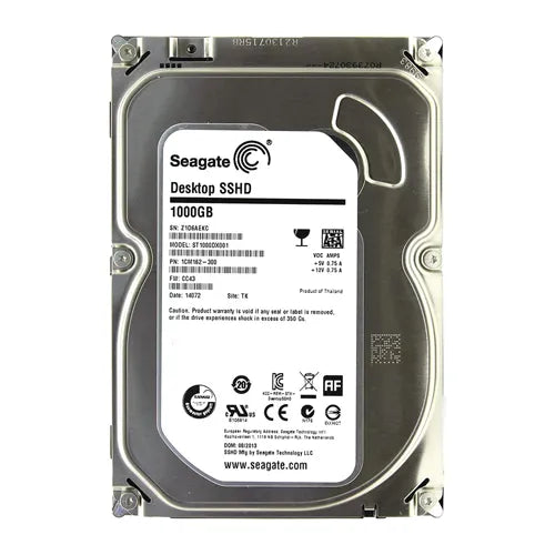 ST1000DX001 Seagate 1TB 7200RPM Multi-Level Cell SATA 6Gb/s 8GB NAND Flash 64MB Cache 3.5-Inch Hybrid Hard Drive