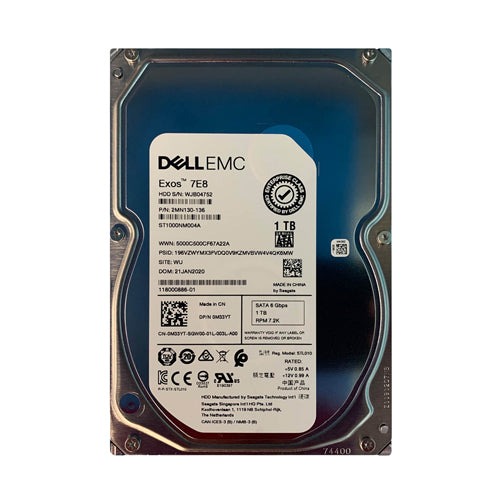 ST1000NM004A Seagate 1TB 7200RPM SATA 6Gb/s 128MB Cache 3.5-Inch Hard Drive