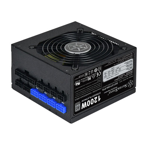 ST1200-PTS Silver Stone 1200-Watts 115-240V AC 12-6A 60-50Hz 80-Plus Platinum Fully Modular ATX Power Supply