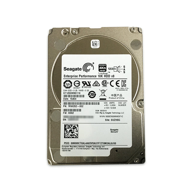ST1200MM0118 - Seagate Enterprise Performance 10K.8 1.2TB SAS 12Gb/s 128MB Cache 4kn TURBOBOOST 2.5-inch Hard Drive