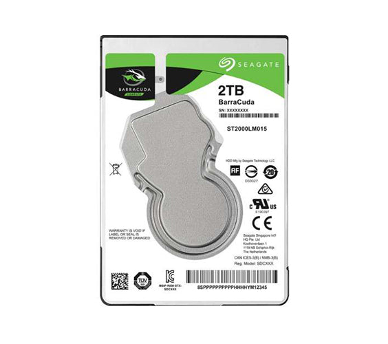 ST2000LM015 - Seagate BarraCuda Pro 2TB 5400RPM SATA 6Gb/s 128MB Cache 2.5-inch Hard Drive