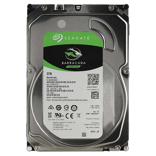 ST3000DM007 Seagate BarraCuda 3TB 5400RPM SATA 6Gb/s 256MB Cache 3.5-inch Hard Drive