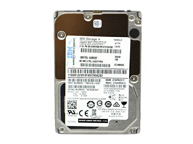 Performance 15K 300GB 15000RPM SAS 12Gb/s 128MB Cache 512e 2.5-inch Enterprise Solid State Hybrid Drive