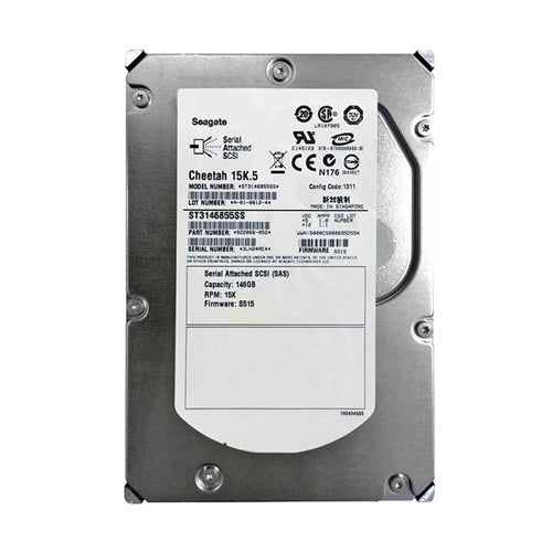 ST3146855SS Seagate Cheetah 15K.5 Series 146.8GB 15000RPM SAS 3Gb/s 16MB Cache (CE) 3.5-Inch Hard Drive