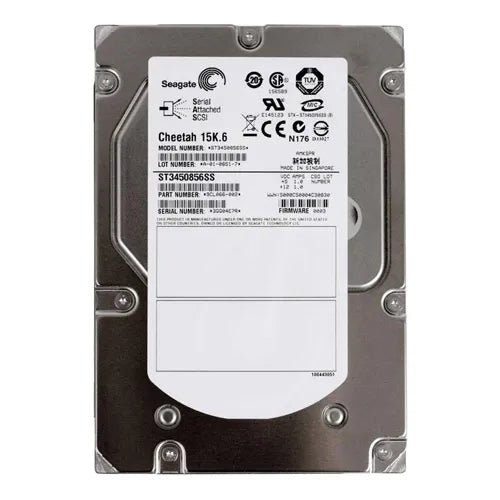 ST3450856SS Seagate Cheetah 15K.6 Series 450GB 15000RPM SAS 3Gb/s 16MB Cache (CE) 3.5-Inch Hard Drive
