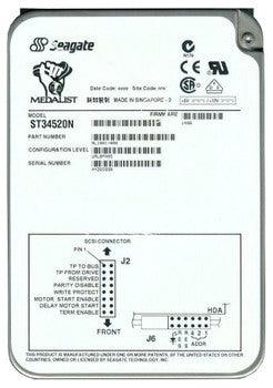 Seagate - ST34520N-R - 4GB 7200RPM Ultra SCSI 3.5 512KB Cache Medalist Hard Drive"
