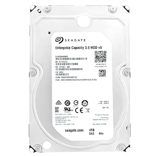 ST4000NM0095 Seagate 4TB 7200RPM SAS 12Gb/s 4Kn LFF 3.5-inch Hard Drive