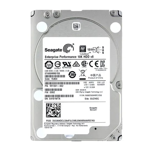 ST600MM0158 Seagate Enterprise Performance 10K 600GB 10000RPM SAS 12Gb/s 128MB Cache 2.5-Inch Hard Drive