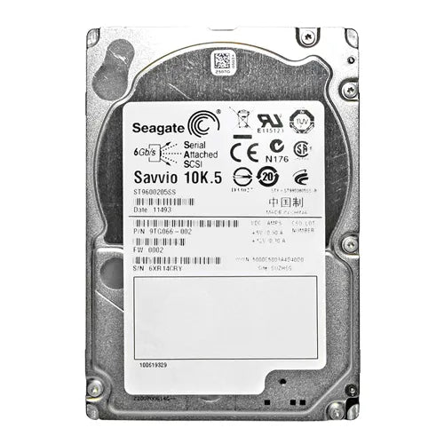 ST9600205SS Seagate Savvio 10K.5 Series 600GB 10000RPM SAS 6Gb/s 64MB Cache (CE) 2.5-Inch Hard Drive