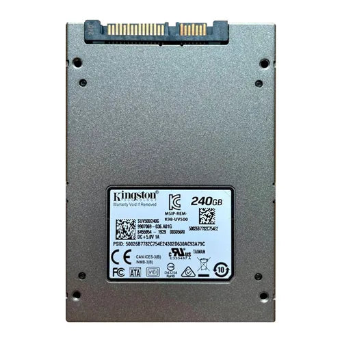 SUV500/240G Kingston UV500 Series 240GB Triple-Level Cell SATA 6Gb/s 3D NAND (AES 256-bit Encryption) 2.5-Inch Solid State Drive