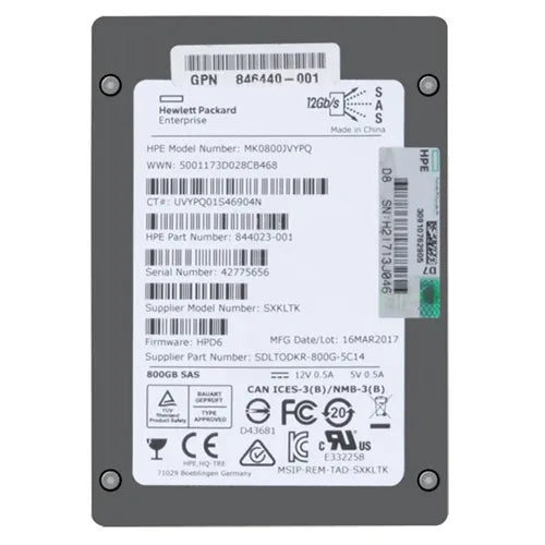 SXKLTK-800GB Dell 800GB Multi-Level Cell SAS 12Gb/s 2.5-Inch Solid State Drive
