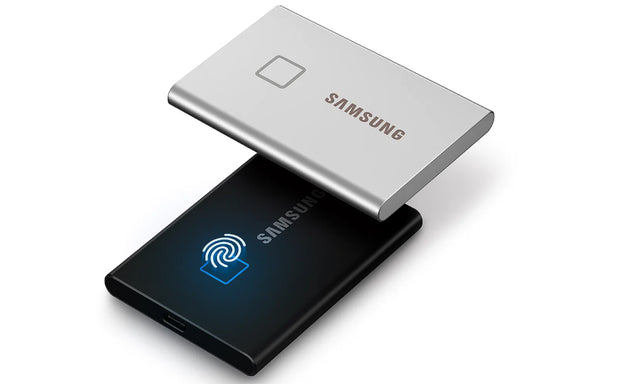 MU-PC1T0K/WW Samsung T7 Touch 1TB USB 3.2 Gen2 Portable External Solid State Drive