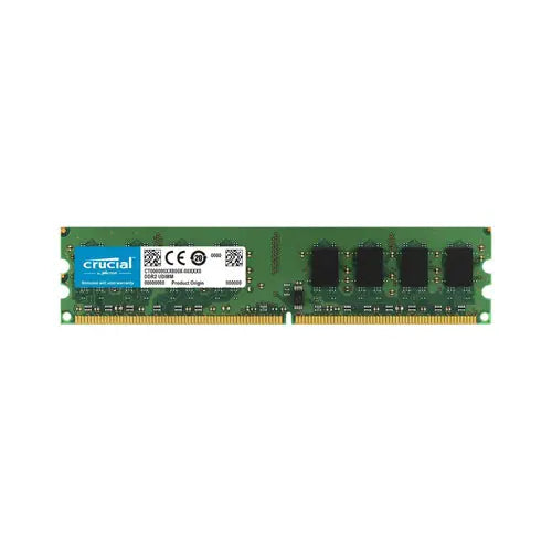 CT715584 - Crucial Technology 1GB DDR2-800MHz PC2-6400 ECC Unbuffered CL6 240-Pin DIMM 1.8V Memory Module for Dell Precision WorkStation 380