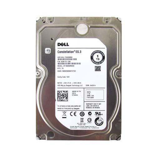 T4XNN Dell 1TB 7200RPM SATA 6Gb/s Hot-Pluggable (512n) 3.5-Inch Hard Drive with Tray for PowerEdge Server & PowerVault Storage Array