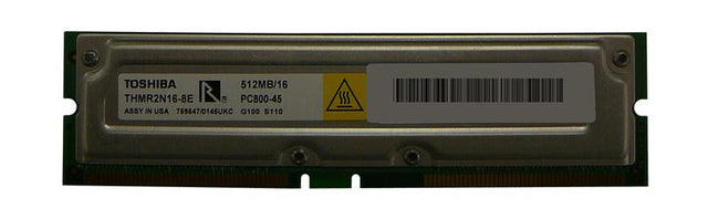 THMR2N16-8E Toshiba 512MB Module RDRAM PC800 non-ECC 45ns 800MHz 184-Pin 2.5v 256Meg x 16