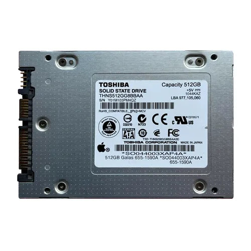 THNS512GG8BBAA Toshiba HG2 Series 512GB Multi-Level Cell SATA 3Gb/s 2.5-Inch Solid State Drive
