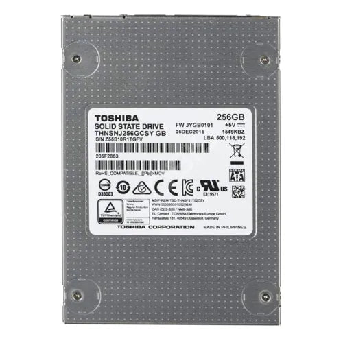 THNSNJ256GCSY Toshiba HG6 Series 256GB Multi-Level Cell SATA 6Gb/s NAND Flash Hot-Pluggable 2.5-Inch Solid State Drive