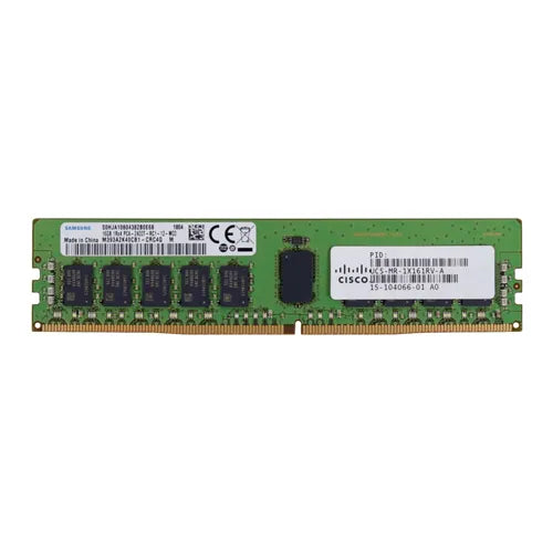 UCS-MR-1X161RV-A Cisco 16GB DDR4-2400MHz PC4-19200 ECC Registered RDIMM CL17 1Rx4 1.2V 288-Pin Memory Module