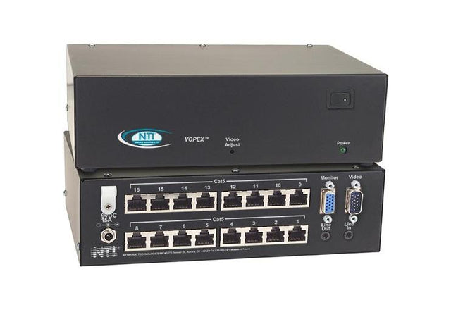 VOPEX-C5V-16 NTI 16 Port Vga Video Splitter/Extender Via Cat5