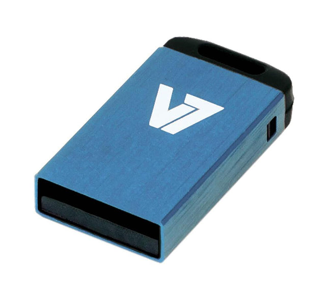 VU232GCR-BLU-2E V7 Nano 32GB Usb 2.0 Flash Drive Blue