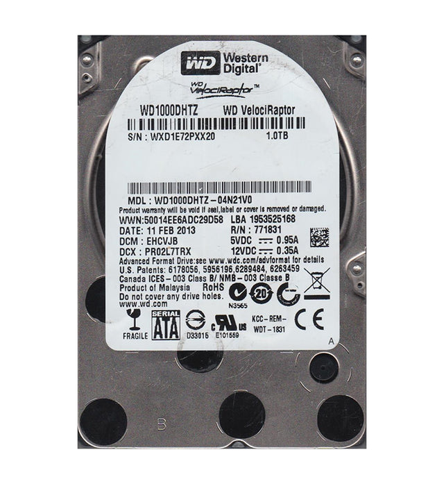 VelociRaptor 1TB 10000RPM SATA 6Gb/s 64MB Cache 3.5-Inch Hard Drive