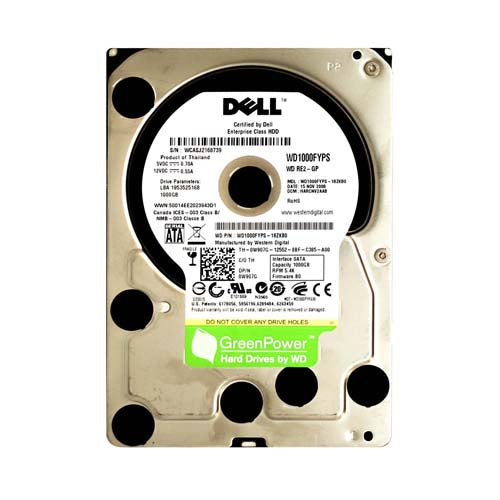 WD1000FYPS Western Digital RE2-GP 1TB 7200RPM SATA 3Gb/s 16MB Cache (CE) 3.5-Inch Hard Drive