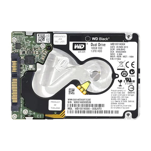 WD1001X06X Western Digital Black2 1TB 5400RPM SATA 6Gb/s 16MB Cache 120GB NAND Flash 2.5-Inch Hybrid Hard Drive