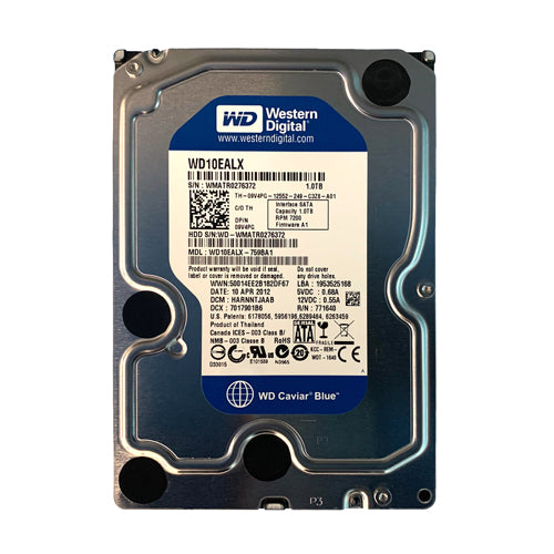 WD10EALX-759BA1 Western Digital Caviar Blue 1TB 7200RPM SATA 6Gb/s 32MB Cache 3.5-Inch Hard Drive
