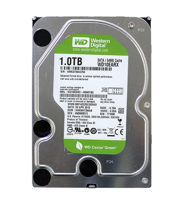 Caviar Green 1TB 5400RPM SATA 6Gb/s 64MB Cache 3.5-Inch Hard Drive
