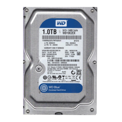 WD10EZEX-08RKKA0 Western Digital Blue 1TB 7200RPM SATA 6Gb/s 64MB Cache 3.5-Inch Hard Drive