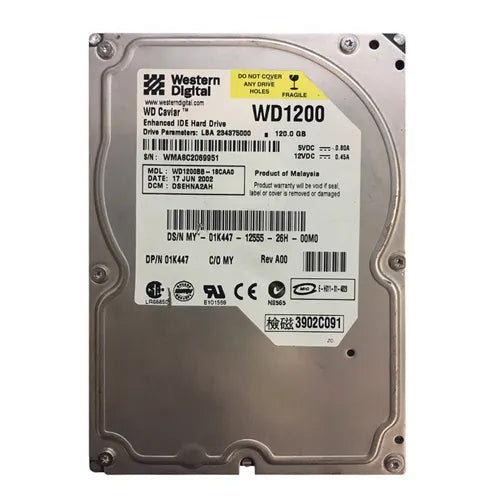 WD1200 Western Digital 120GB 7200RPM SATA 3.5-Inch Hard Drive