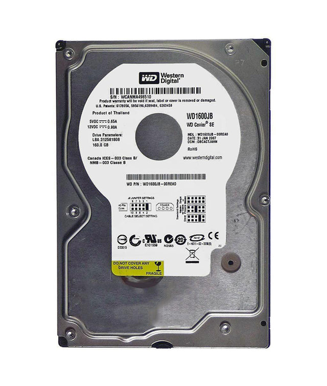 Caviar SE 160GB 7200RPM ATA-100 8MB Cache 3.5-inch Hard Drive