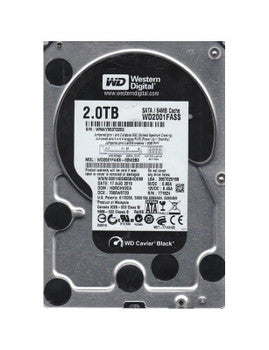 Western Digital - WD2001FASS-00W2B0-PC - 2TB 7200RPM SATA 3.0 Gbps 3.5 64MB Cache Caviar Hard Drive"
