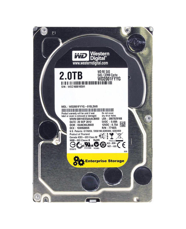 WD2001FYYG - Western Digital 2TB 7200RPM SAS 6Gb/ 3.5-Inch Hard Drive