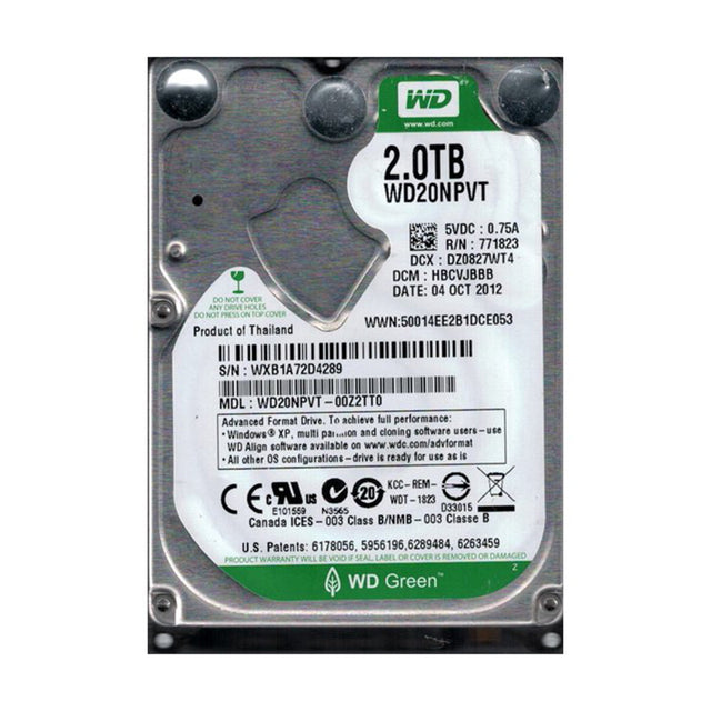 2TB 5400RPM SATA 3Gb/s 8MB Cache 4K 2.5-Inch Hard Drive