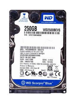 Western Digital - WD2500BEVS-00VAT0-PC - 250GB 5400RPM SATA 1.5 Gbps 2.5 8MB Cache Scorpio Hard Drive"
