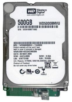 Western Digital - WD5000BMVU-11A08S0 - 500GB 5400RPM USB 2.5 8MB Cache Hard Drive"