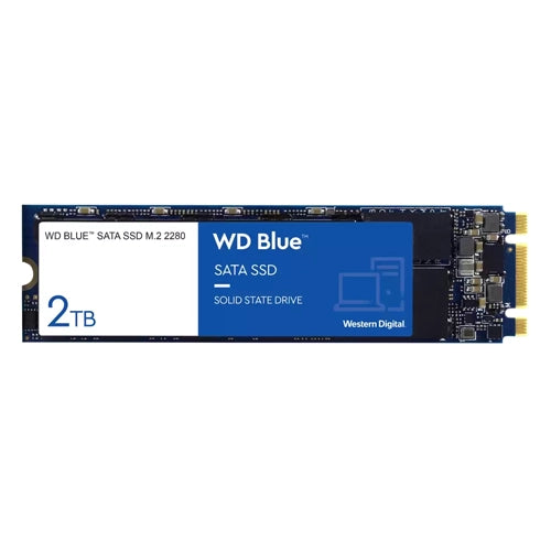 WDS200T2B0B Western Digital Blue 2TB SATA 6Gb/s 3D NAND M.2 2280 Solid State Drive
